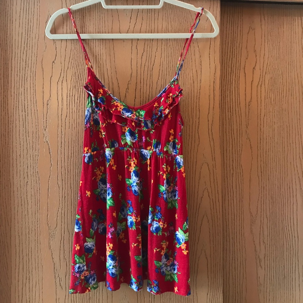 Floral babydoll tank top